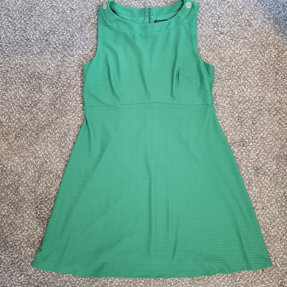 Tommy Hilfiger Sleeveless Green Midi Dress - Picture 2 of 2